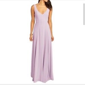 NWT Show Me Your Mumu Jenn Maxi Dress in Violet Chiffon | Medium